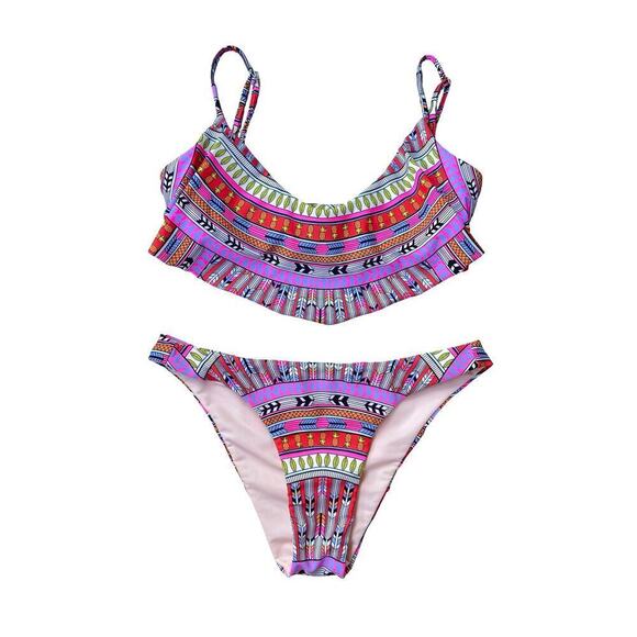Mara Hoffman Southwestern Geometric Print Bikini Set - Size XS - Picture 3 of 11